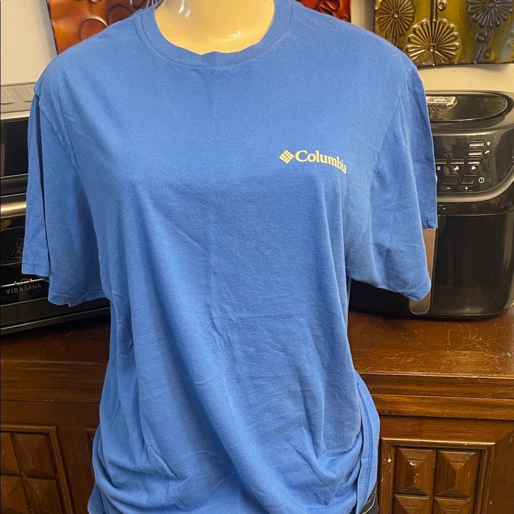 Columbia Bright Blue Short-Sleeve Logo Tee